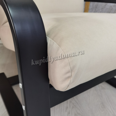 Кресло для отдыха Неаполь Модель 2 (Венге/Ткань бежевый Velutto 04)
